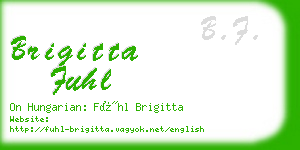 brigitta fuhl business card